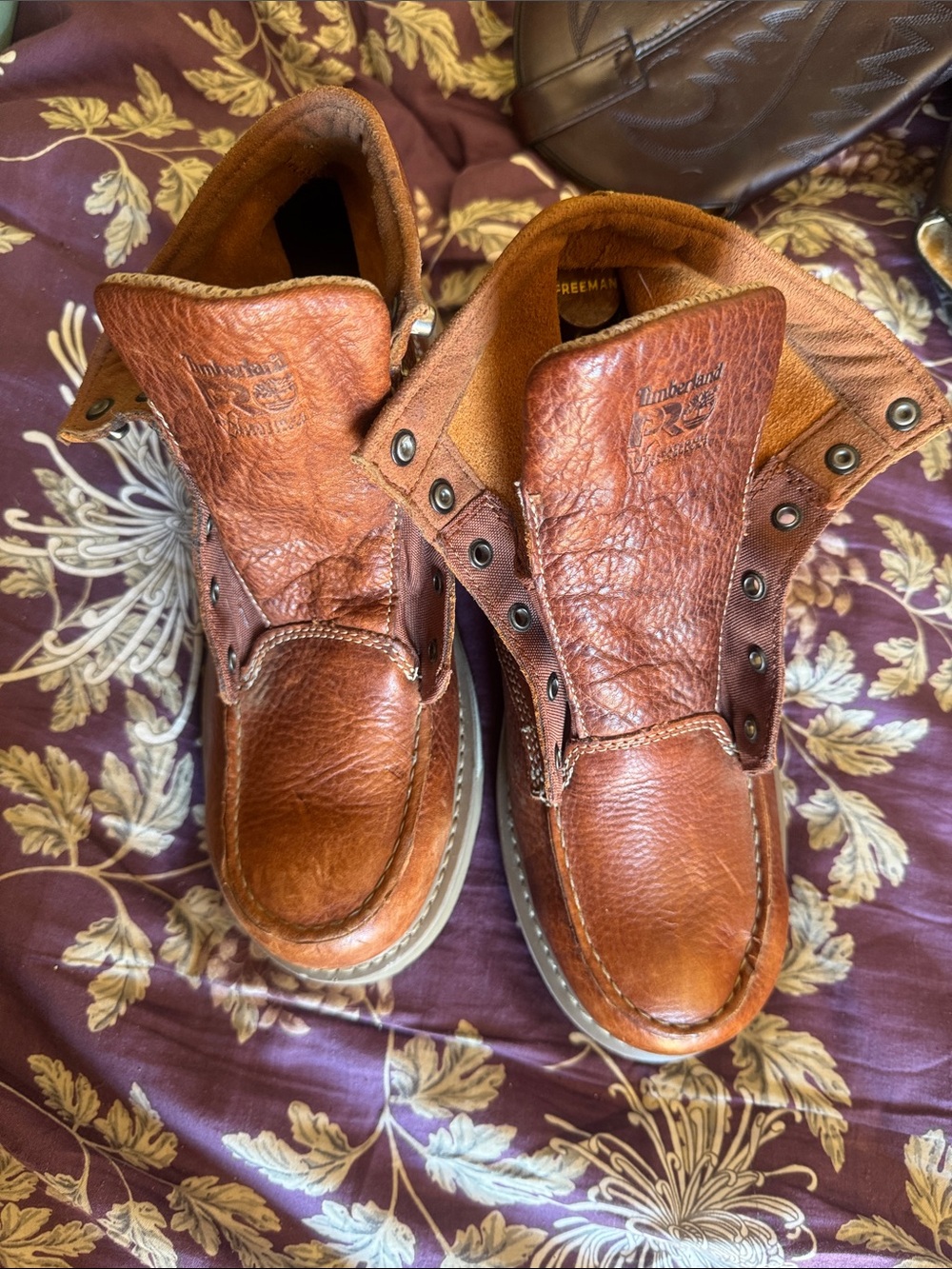 Timberland PRO Men's Tan/Brown Leather Chukka Work Boots